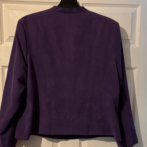 Dressbarn Women's Deep Purple Blazer - Picture 3 of 3
